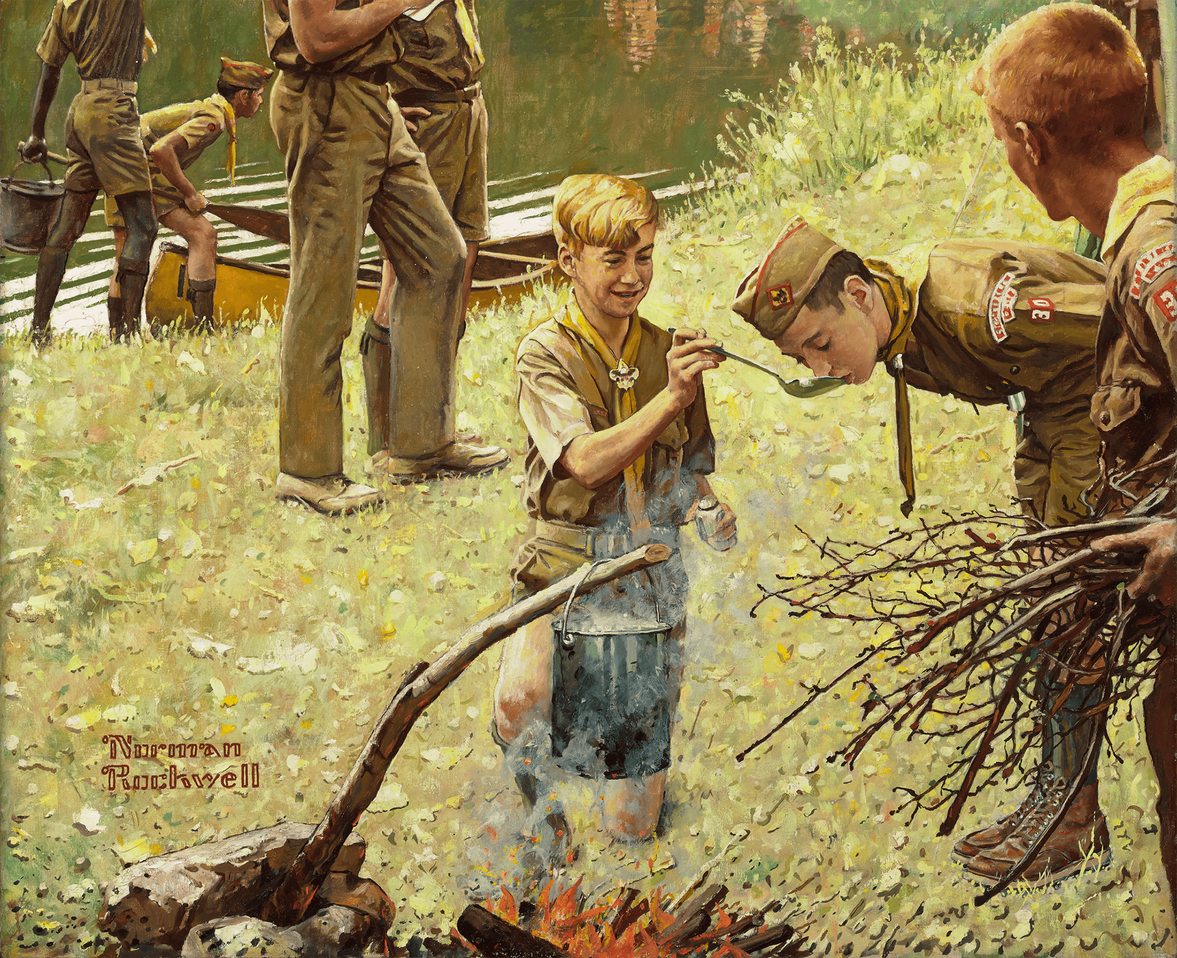 Come And Get It! By Norman Rockwell image 3